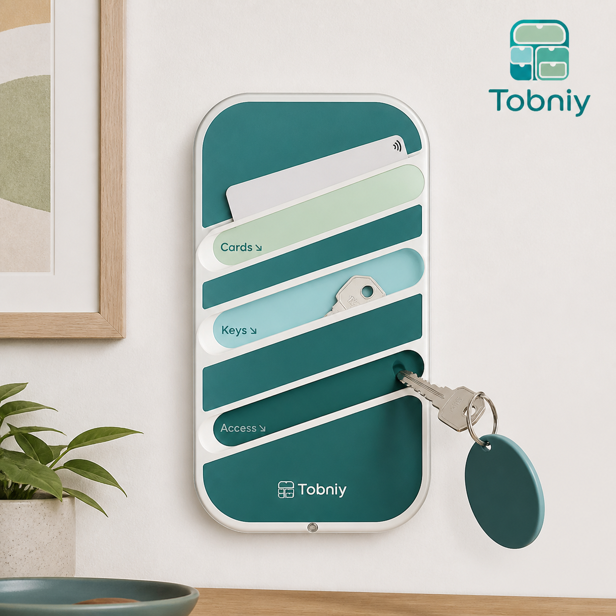 Tobniy™ EntryGrid Wall-Mounted Drop Zone