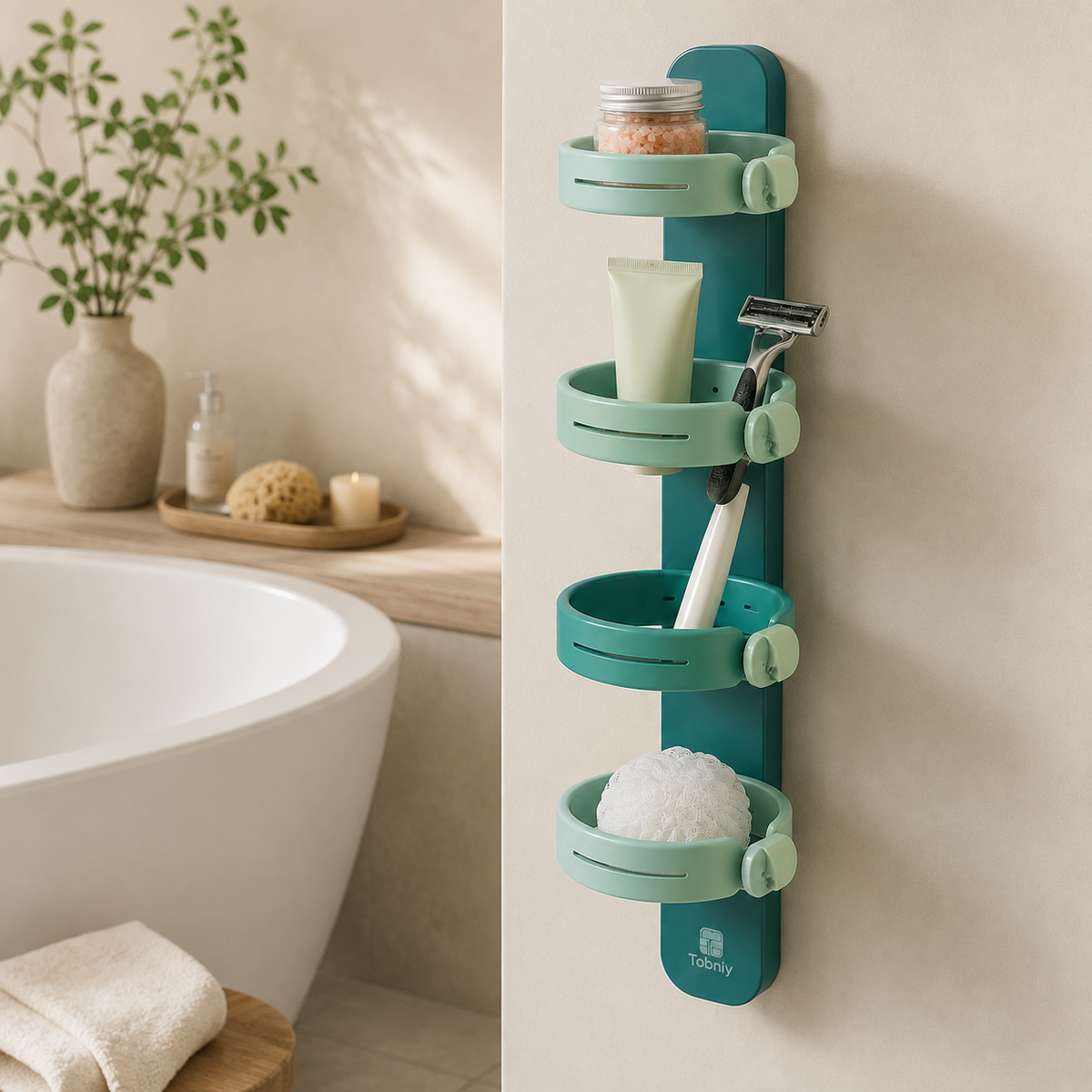 Tobniy™ AquaRise Vertical Sink & Bath Caddy